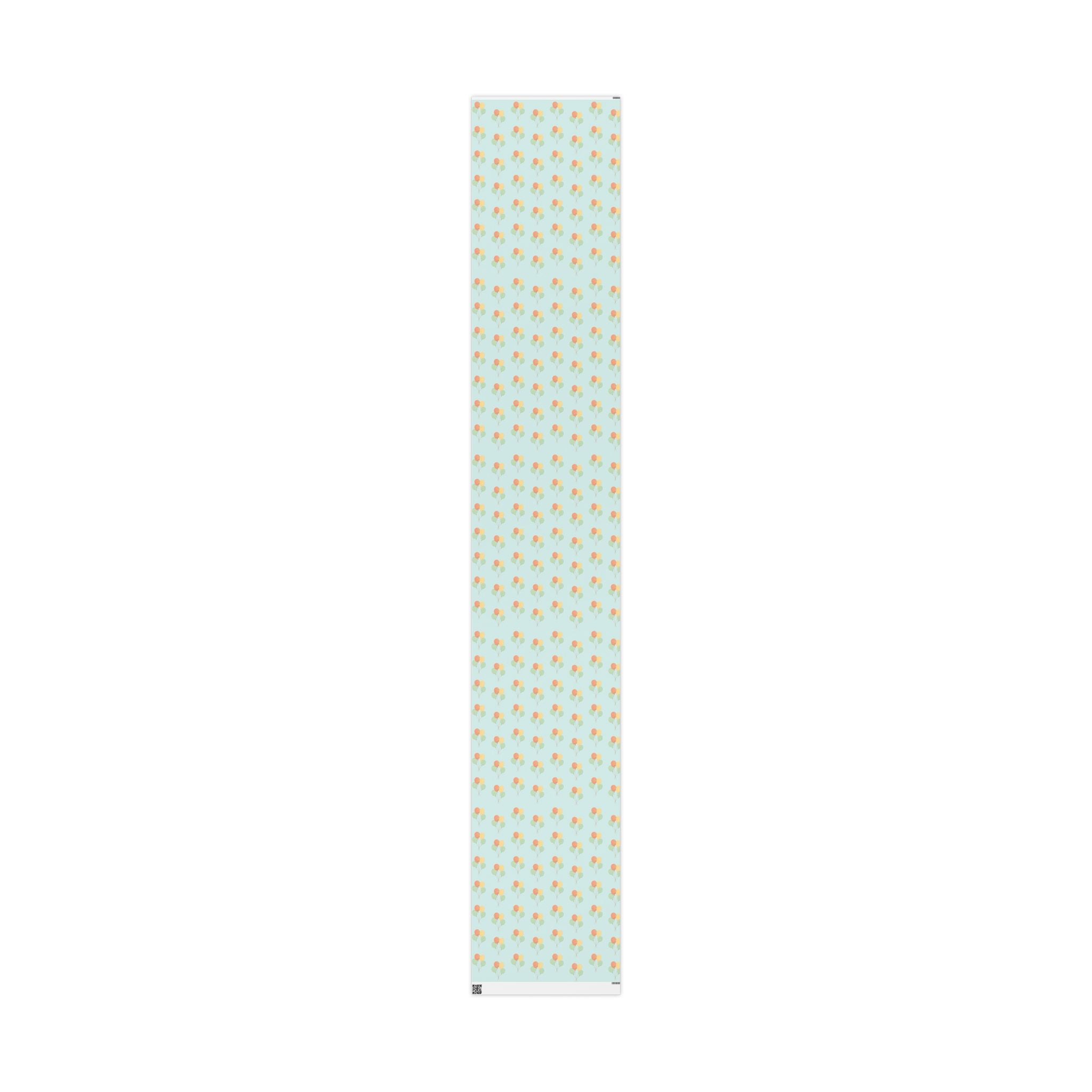Birthday Balloon Pattern Wrapping Paper Roll – Pastel Party Gift Wrap