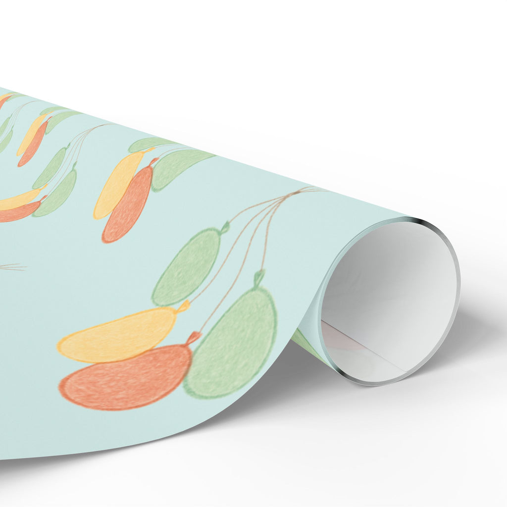 Birthday Balloon Pattern Wrapping Paper Roll – Pastel Party Gift Wrap
