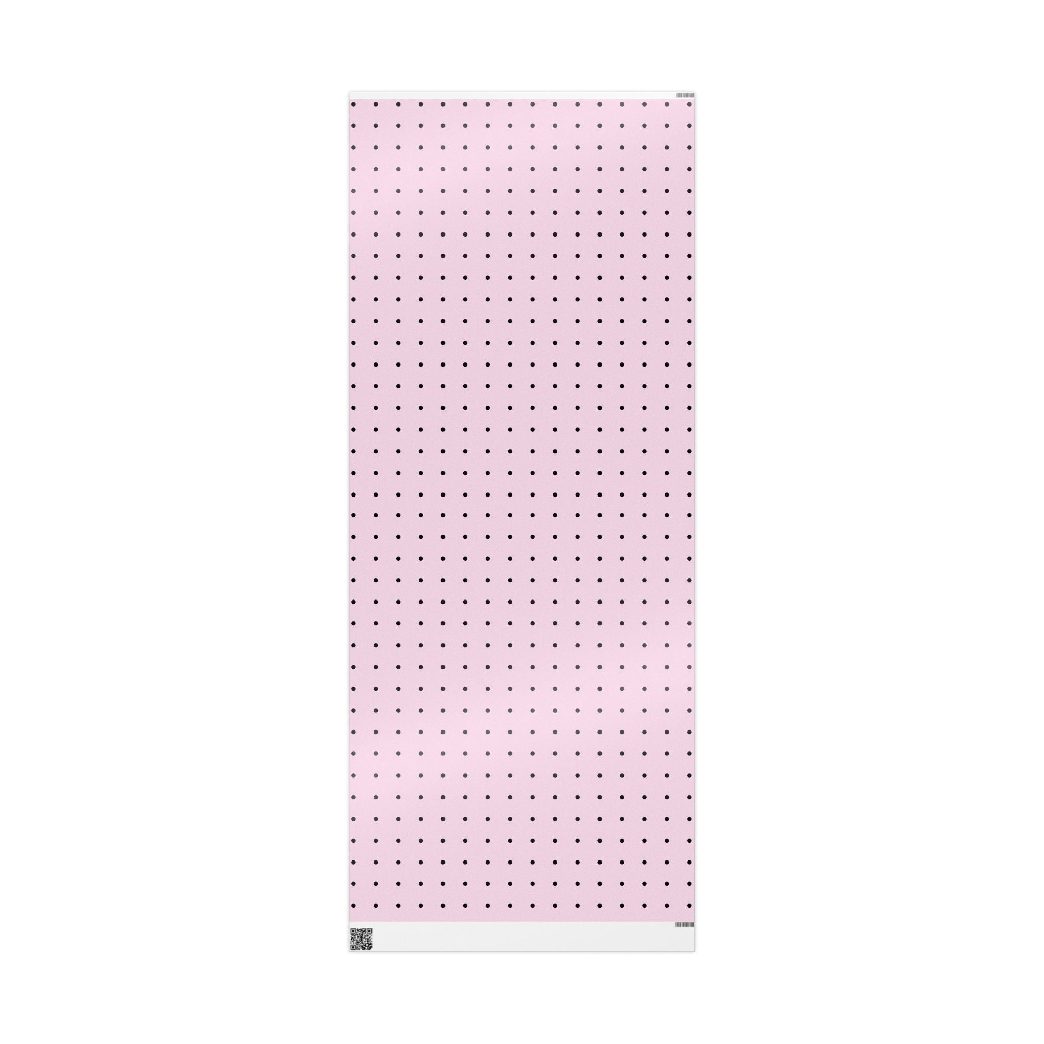Pink Polka Dot Wrapping Paper Roll – Minimal Gift Wrap for Birthdays & Baby Showers