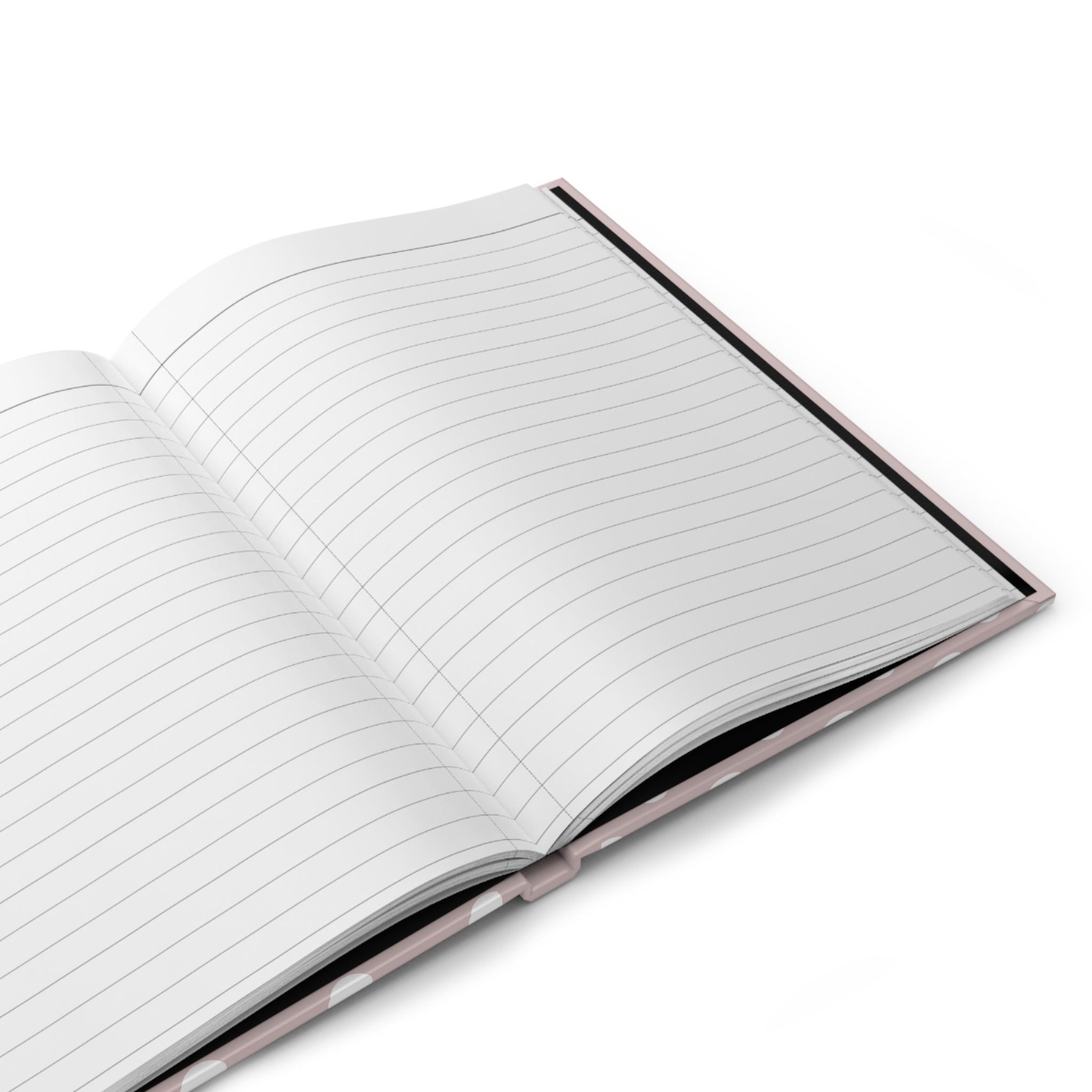 Polka Dot Hardcover Journal — Blush Pink Notebook for Notes, Planning & Gifts