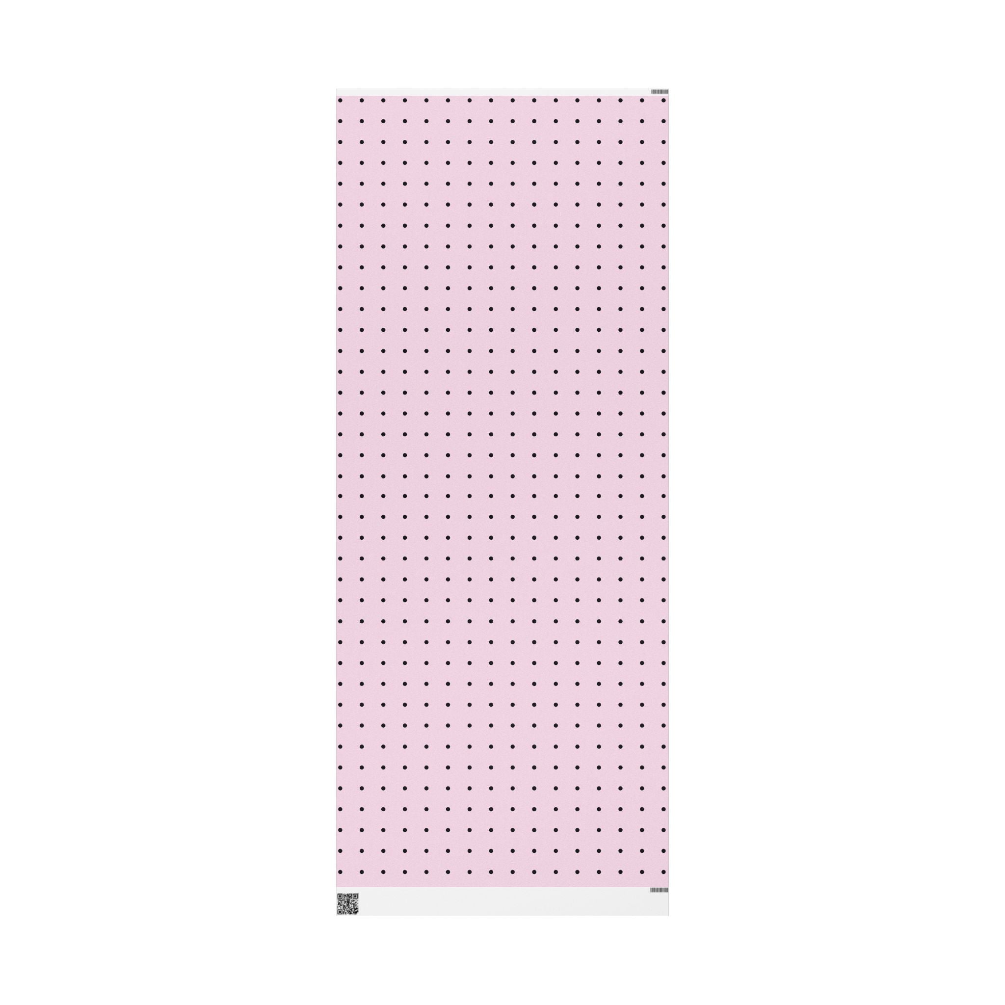 Pink Polka Dot Wrapping Paper Roll – Minimal Gift Wrap for Birthdays & Baby Showers