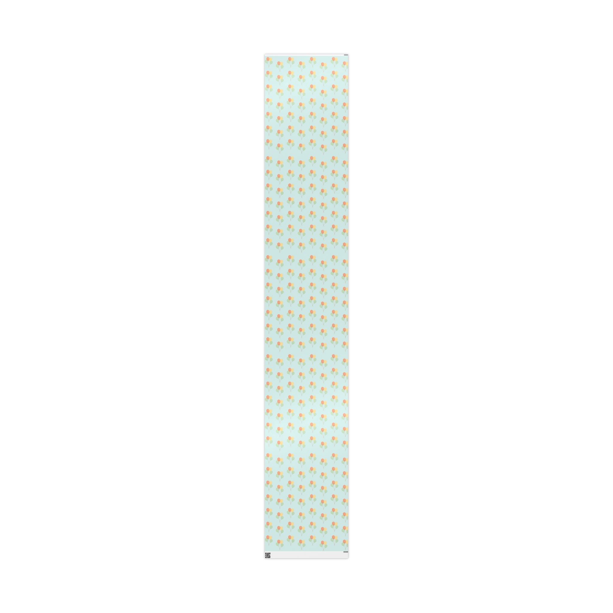 Birthday Balloon Pattern Wrapping Paper Roll – Pastel Party Gift Wrap