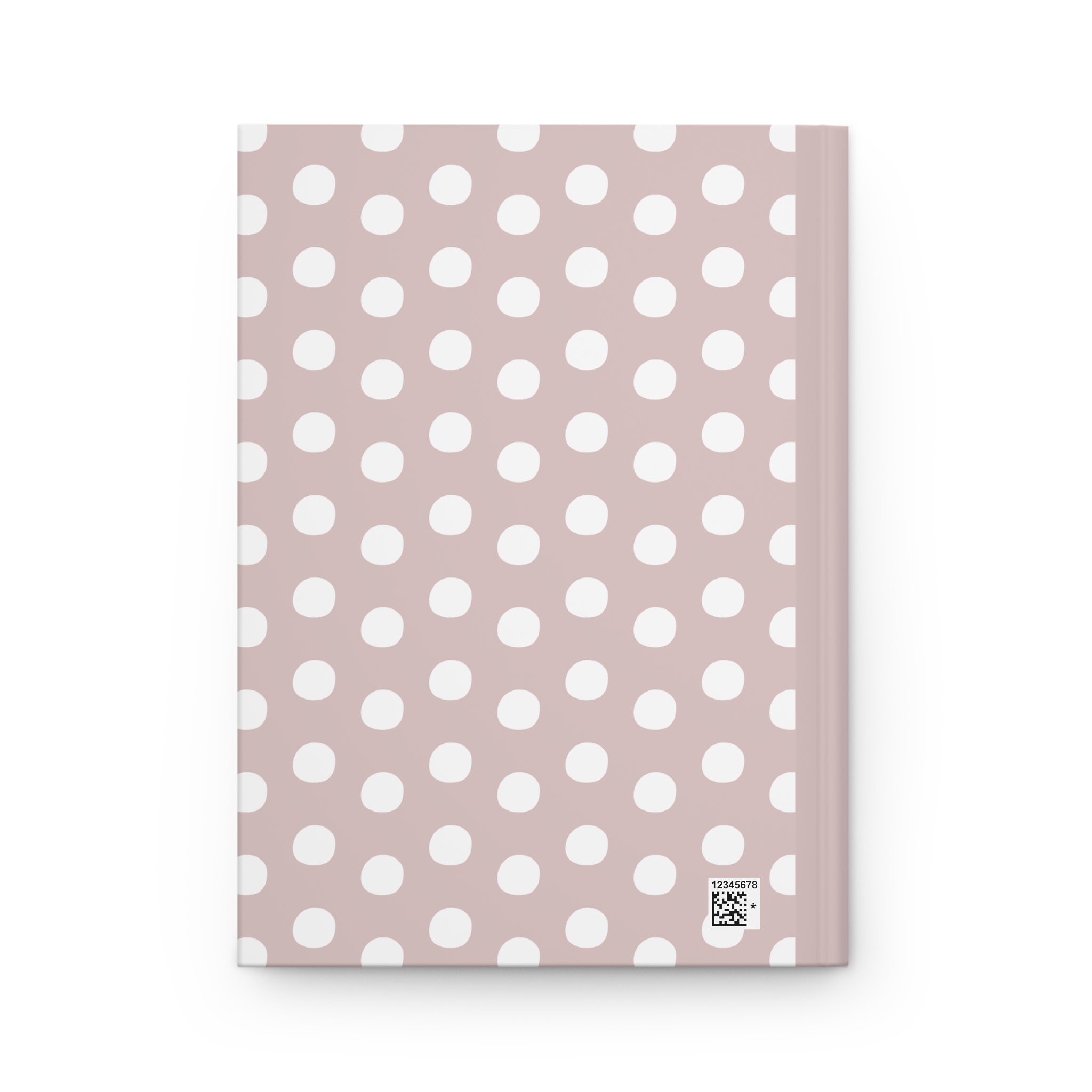 Polka Dot Hardcover Journal — Blush Pink Notebook for Notes, Planning & Gifts