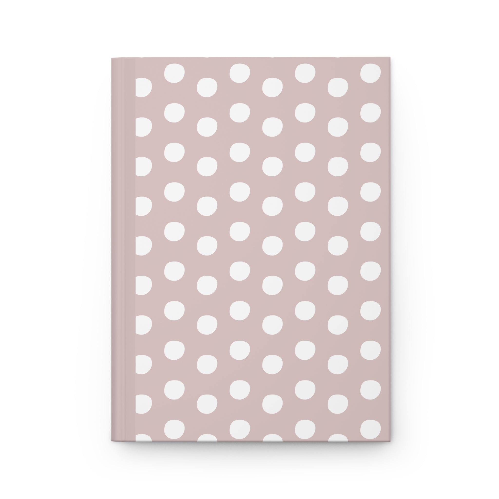 Polka Dot Hardcover Journal — Blush Pink Notebook for Notes, Planning & Gifts
